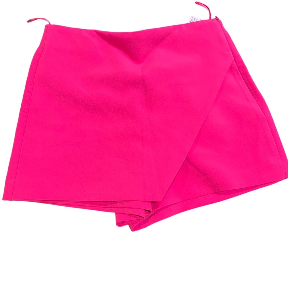 Zara Draped Mini Short Skirt Pink Bloggers Favorite Size  S Barbie